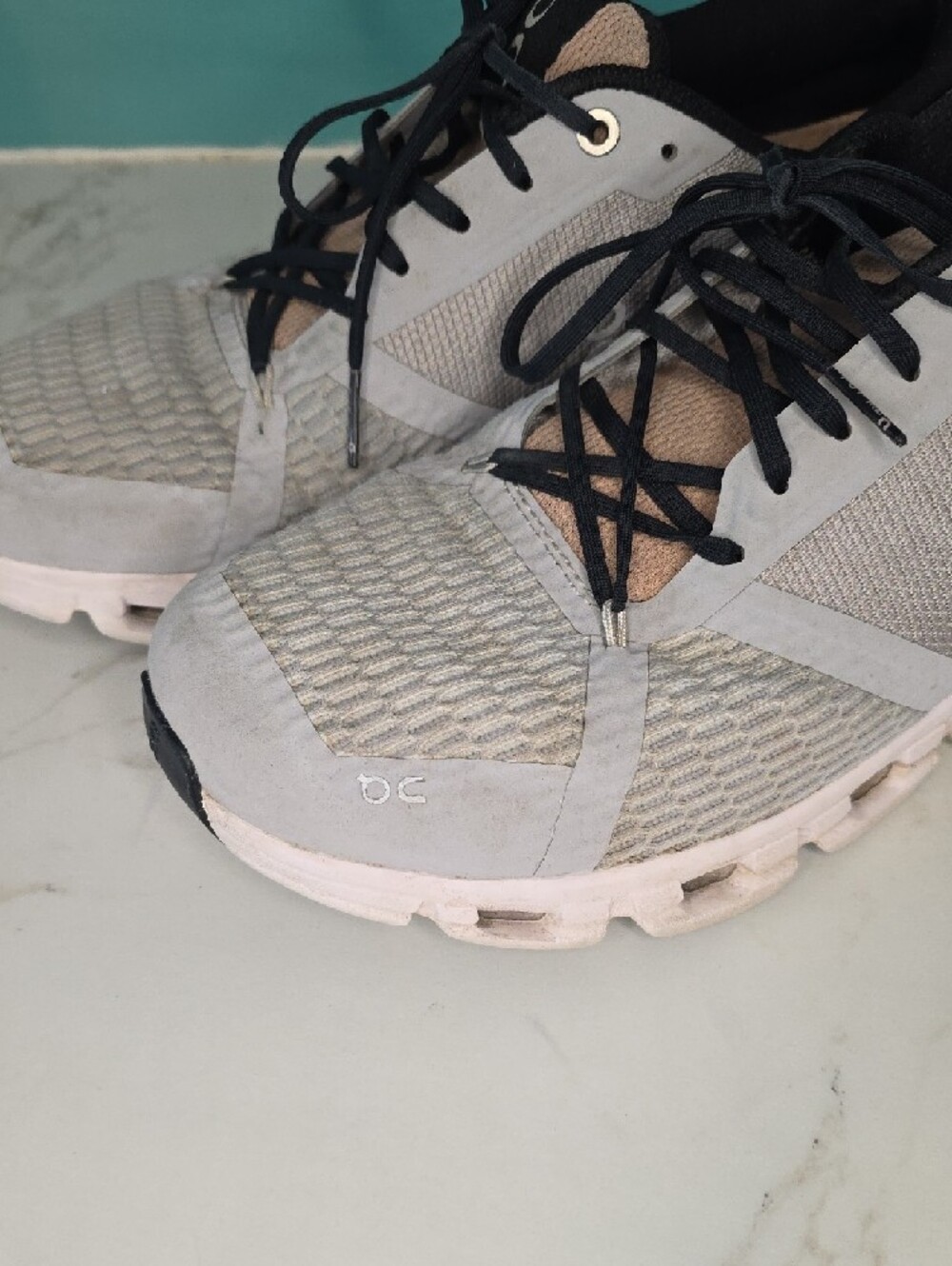 On Cloud Flyer Glacier/Rosebrown Running Shoes Size 11 - Picture 7 of 9